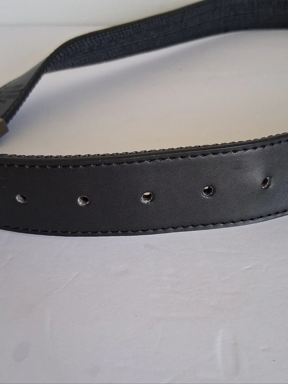 Eckō Unitd Leather/Fabric Belt Size 36 Black